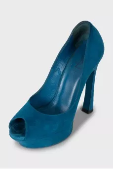 Blue suede shoes