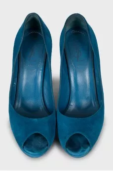 Blue suede shoes