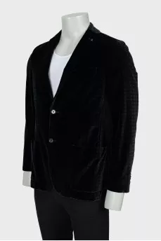 Men's velor jacket with tag