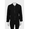 Fitted jacket without collar