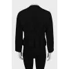 Fitted jacket without collar