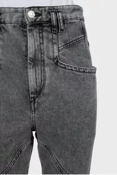 High-waisted skinny jeans