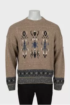 Men's slim fit knitted sweater