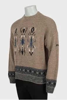 Men's slim fit knitted sweater