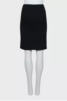 Black pencil skirt with zipper