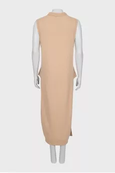 Knitted dress of a free cut