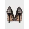 Animal print leather shoes