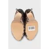 Animal print leather shoes