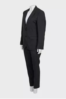 Wool suit with tapered trousers