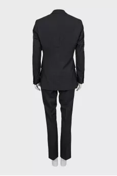 Wool suit with tapered trousers