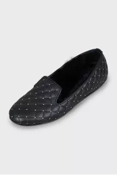 Insulated ballet shoes with rhinestones