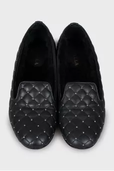 Insulated ballet shoes with rhinestones
