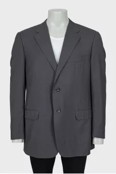 Men's gray wool jacket