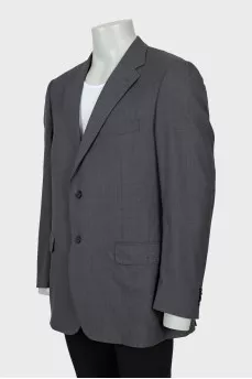 Men's gray wool jacket