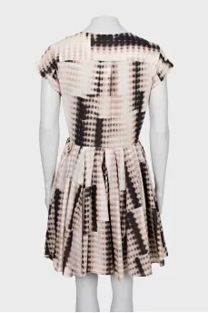 Printed V-neck dress