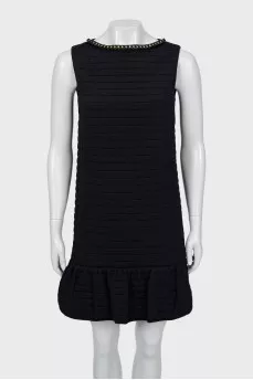Quilted shift dress