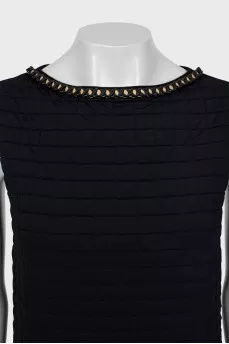 Quilted shift dress