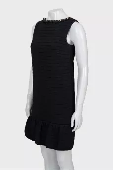 Quilted shift dress