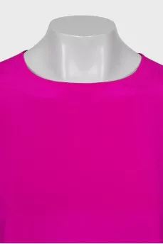 Pink straight-fit blouse