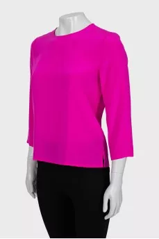 Pink straight-fit blouse
