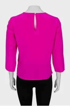 Pink straight-fit blouse