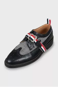 Men's checkered brogues