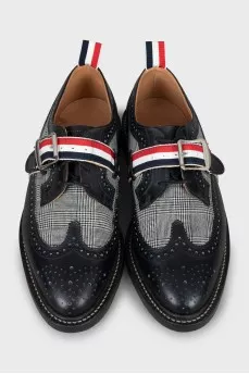 Men's checkered brogues