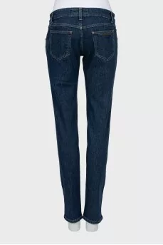 Skinny jeans with zips at the bottom