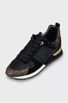 Sneakers with signature Run Away print