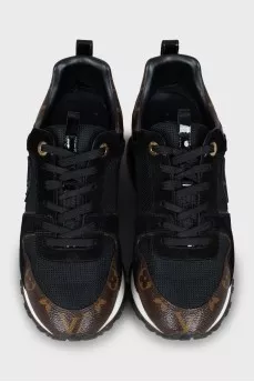 Sneakers with signature Run Away print