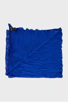 Blue silk scarf