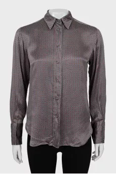 Printed silk shirt