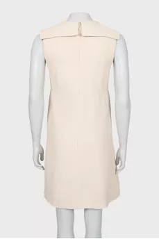 A-line dress with gold buttons
