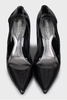 Patent leather high heels