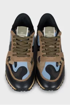 Sneakers with military print
