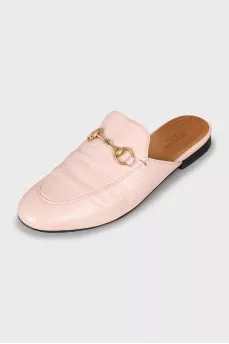 Pink Princetown mules