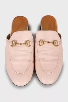 Pink Princetown mules