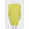 Knitted dress with long sleeves