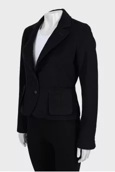 Fitted jacket with buttons