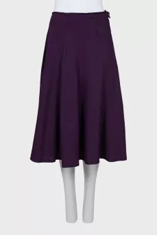 Purple A-line skirt