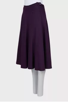 Purple A-line skirt