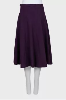 Purple A-line skirt