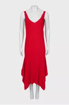 Ribbed wool dress with tag