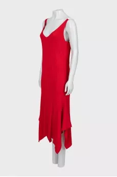 Ribbed wool dress with tag