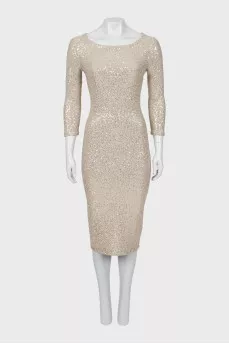 Sequin fitted dress
