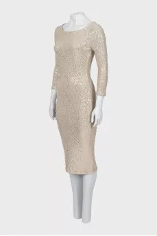 Sequin fitted dress