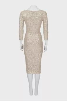 Sequin fitted dress