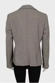 Jacket with a button in a small print
