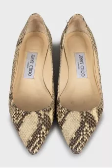 Animal print ballet flats
