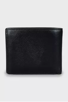 Men's wallet with embossed leather